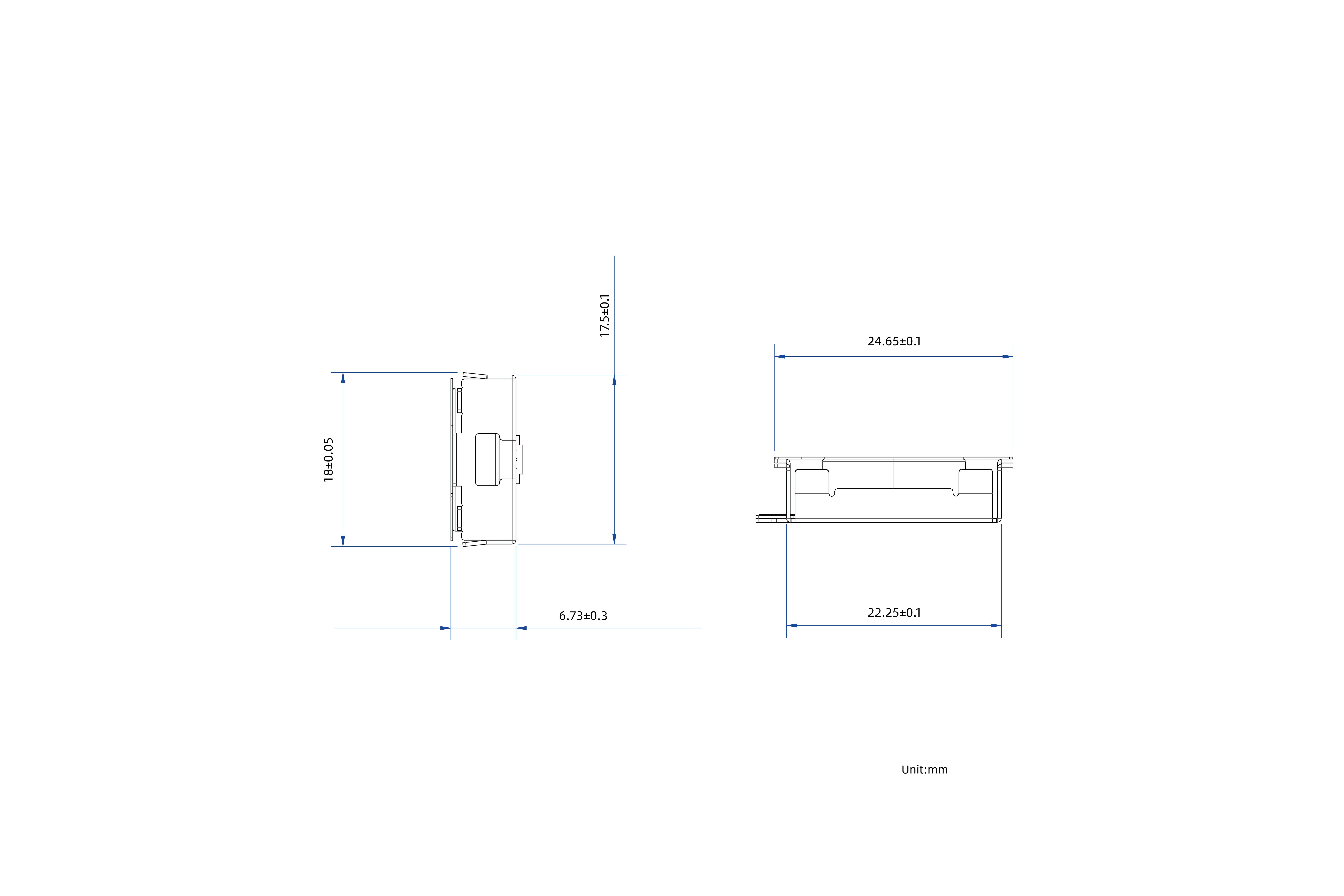 Motor BHS2318H07-01 dimension