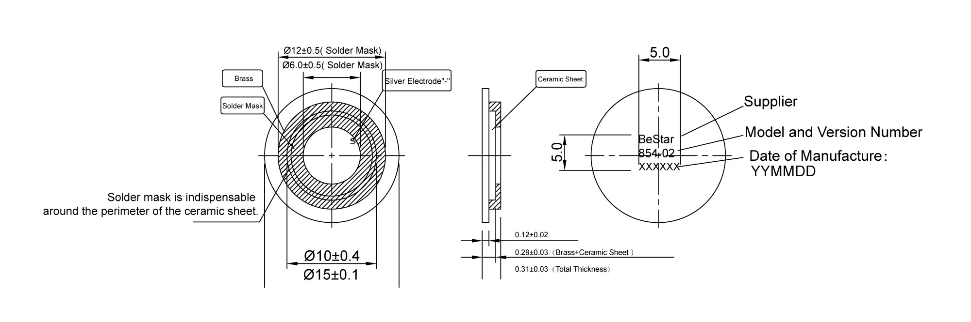 piezoelectricbuzzerdimension